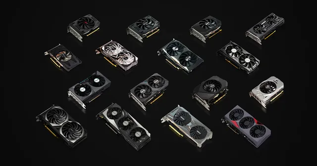 Line-up of partner-designed GeForce RTX 3050 graphics cards from NVIDIA's January 2022 availability article GeForce RTX 3050 8GB