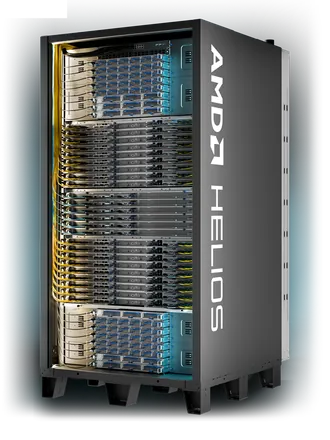 AMD Helios rack render Helios (MI455X)