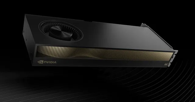 RTX PRO 5000 Blackwell blower-style workstation card render RTX PRO 5000 Blackwell