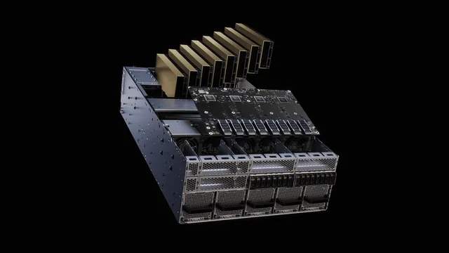 RTX PRO Server exploded render with eight GPUs lifted out RTX PRO Server (8-GPU example)